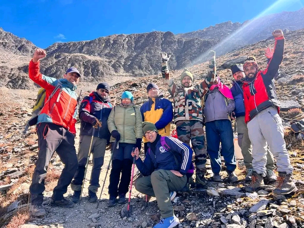 DM inspected the arrangements of Roopkund track route by walking 60 km